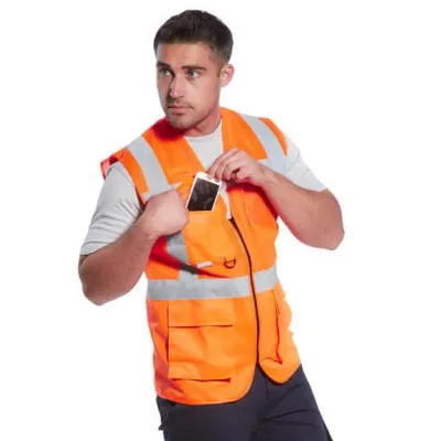 C496 - Vestă Madrid Executive Mesh HiVis / Portwest / Veste de lucru și de semnalizare