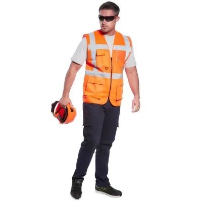 C496 - Vestă Madrid Executive Mesh HiVis / Portwest / Veste de lucru și de semnalizare