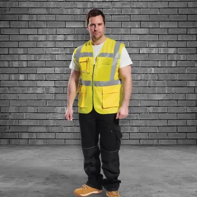 C496 - Vestă Madrid Executive Mesh HiVis / Portwest / Veste de lucru și de semnalizare