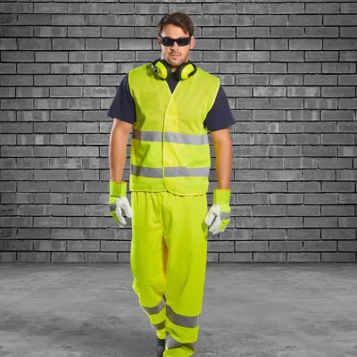 C494 - Vestă Half Mesh HiVis / Portwest / Veste de lucru și de semnalizare