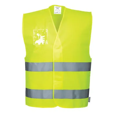 C475 - Vestă HiVis port acte dual / Portwest / Veste de lucru și de semnalizare