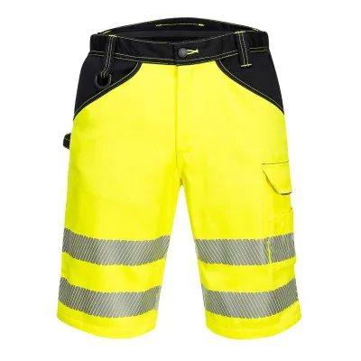 PW348 - Pantaloni scurți PW3 HiVis / Portwest / Pantaloni, salopete, colanți