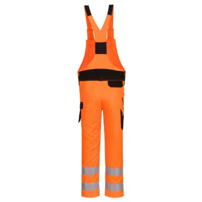 PW244 - Pantaloni PW2 HiVis cu bretele / Portwest / Pantaloni, salopete, colanți