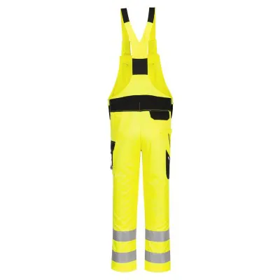 PW244 - Pantaloni PW2 HiVis cu bretele / Portwest / Pantaloni, salopete, colanți