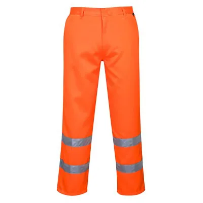 E041 - Pantaloni HiVis polibumbac / Portwest / Pantaloni, salopete, colanți