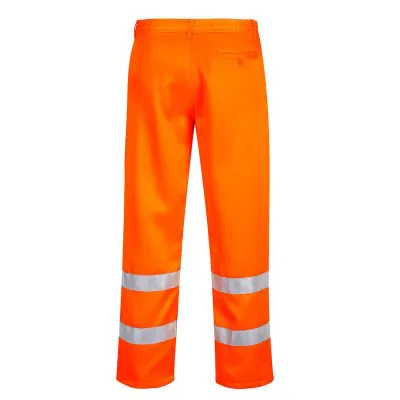 E041 - Pantaloni HiVis polibumbac / Portwest / Pantaloni, salopete, colanți
