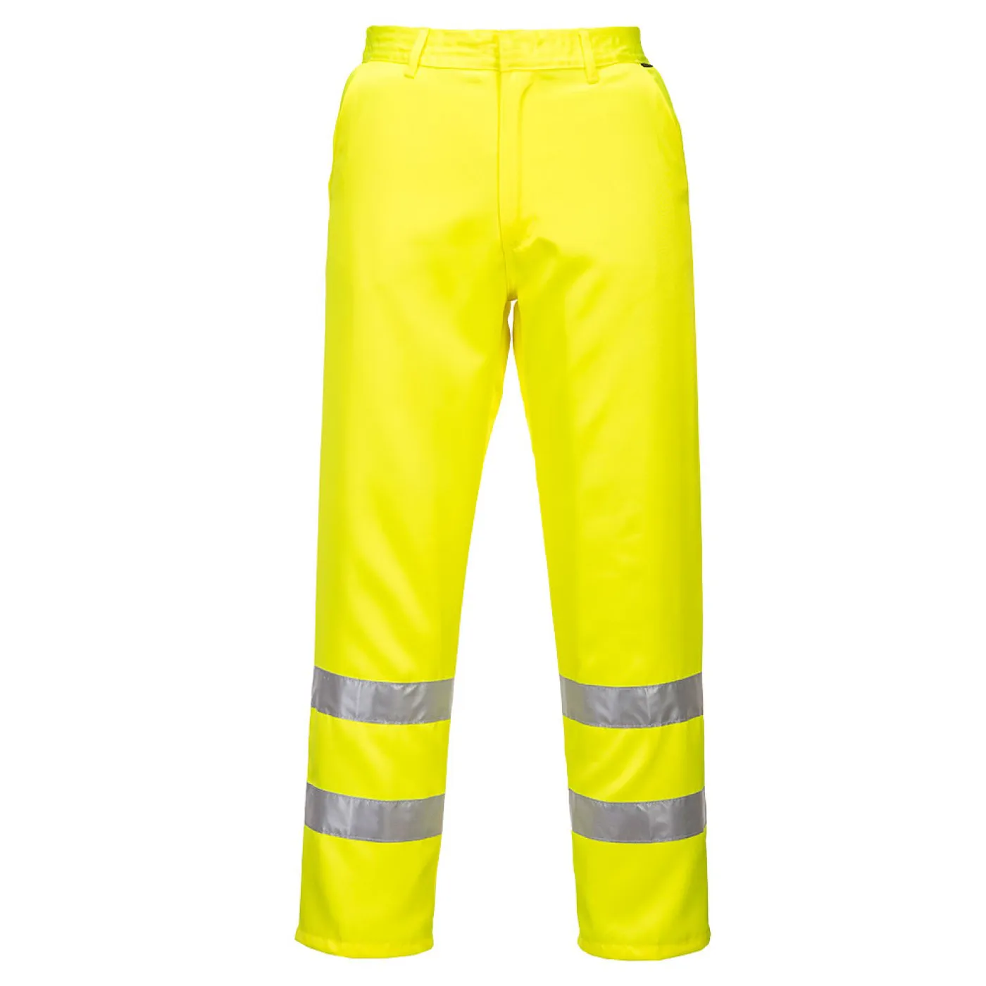E041 - Pantaloni HiVis polibumbac / Portwest / Pantaloni, salopete, colanți