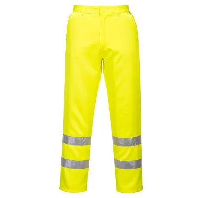 E041 - Pantaloni HiVis polibumbac / Portwest / Pantaloni, salopete, colanți