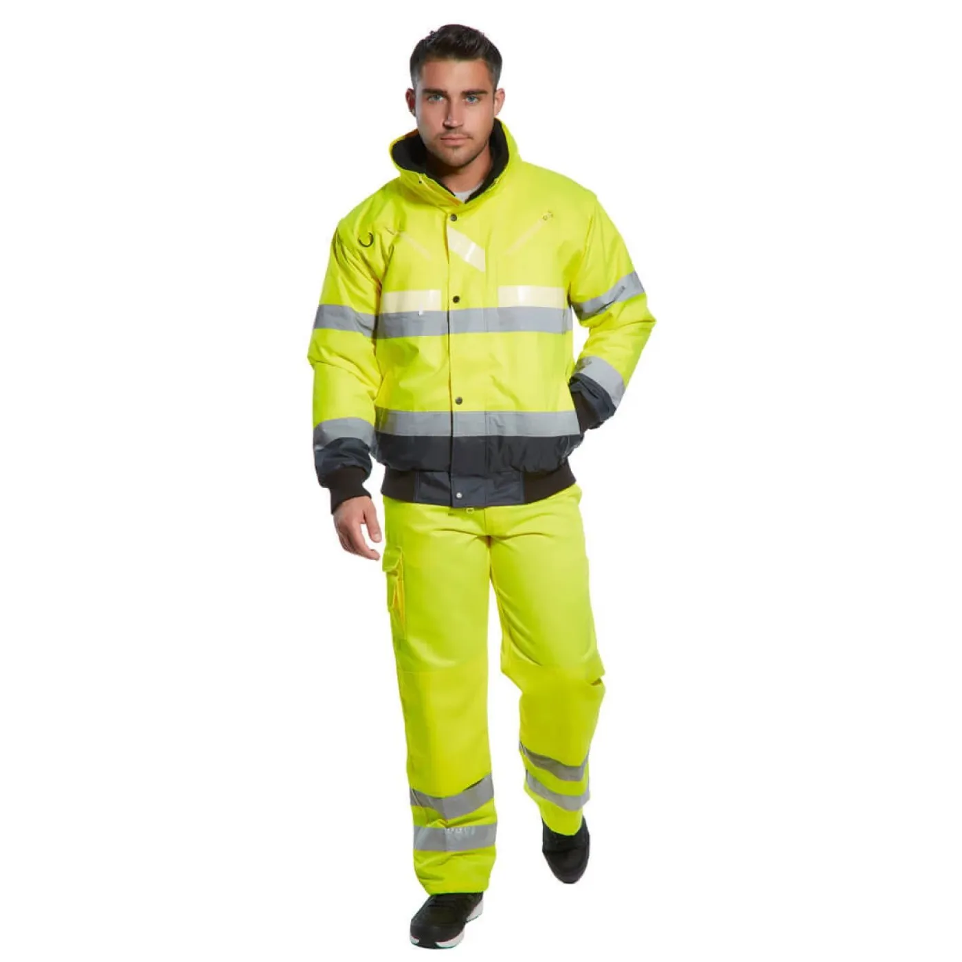 E046 - Pantaloni HiVis Combat / Portwest / Pantaloni, salopete, colanți