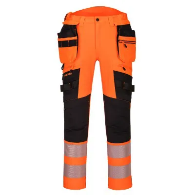 DX442 - Pantaloni DX4 HiVis cu buzunare detașabile / Portwest / Pantaloni, salopete, colanți