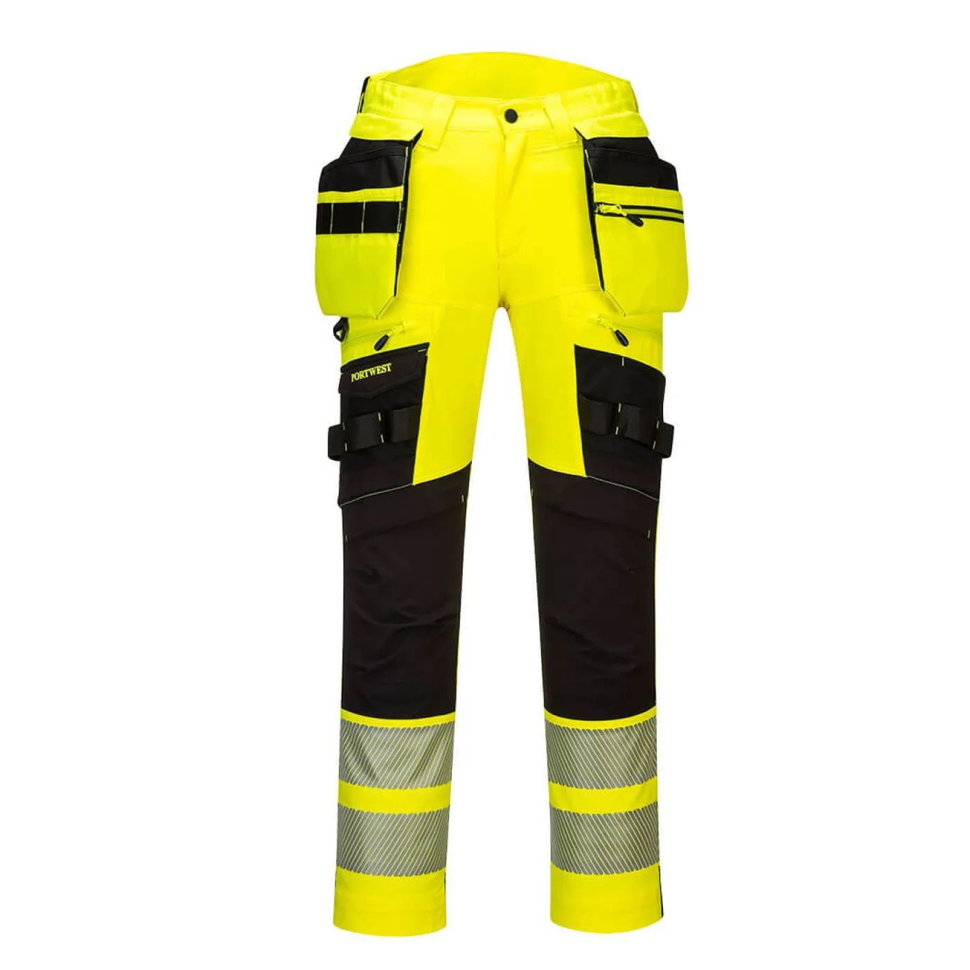 DX442 - Pantaloni DX4 HiVis cu buzunare detașabile / Portwest / Pantaloni, salopete, colanți