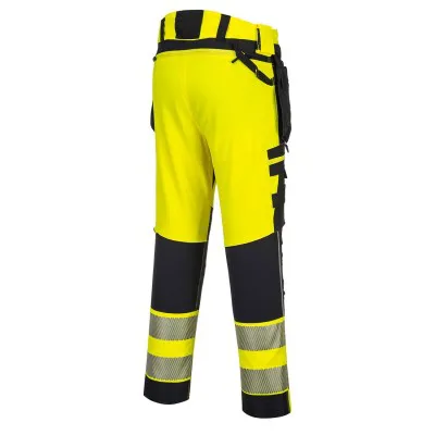 DX442 - Pantaloni DX4 HiVis cu buzunare detașabile / Portwest / Pantaloni, salopete, colanți