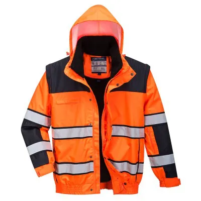 C466 - Jachetă HiVis Bomber Classic 3-in-1 / Portwest / Jachete și geci