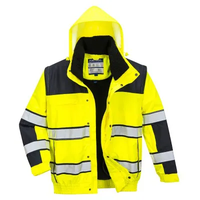 C466 - Jachetă HiVis Bomber Classic 3-in-1 / Portwest / Jachete și geci