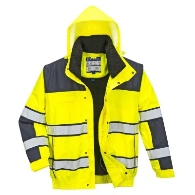 C466 - Jachetă HiVis Bomber Classic 3-in-1 / Portwest / Jachete și geci