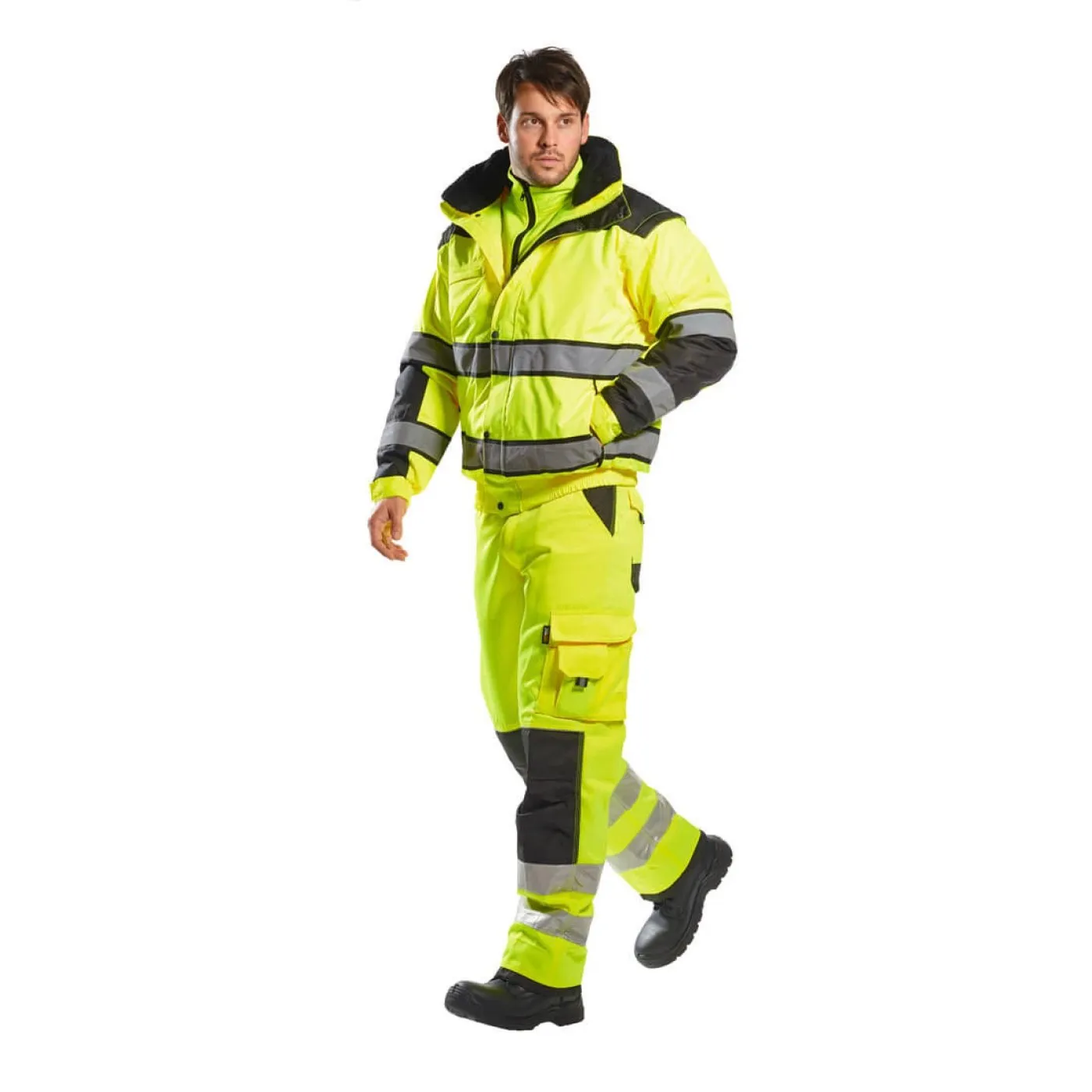 C466 - Jachetă HiVis Bomber Classic 3-in-1 / Portwest / Jachete și geci