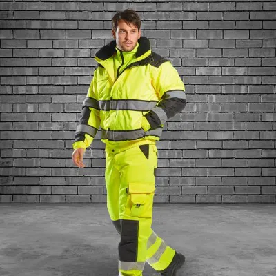 C466 - Jachetă HiVis Bomber Classic 3-in-1 / Portwest / Jachete și geci