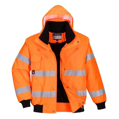 C467 - Jachetă HiVis Bomber 3-in-1 / Portwest / Jachete și geci