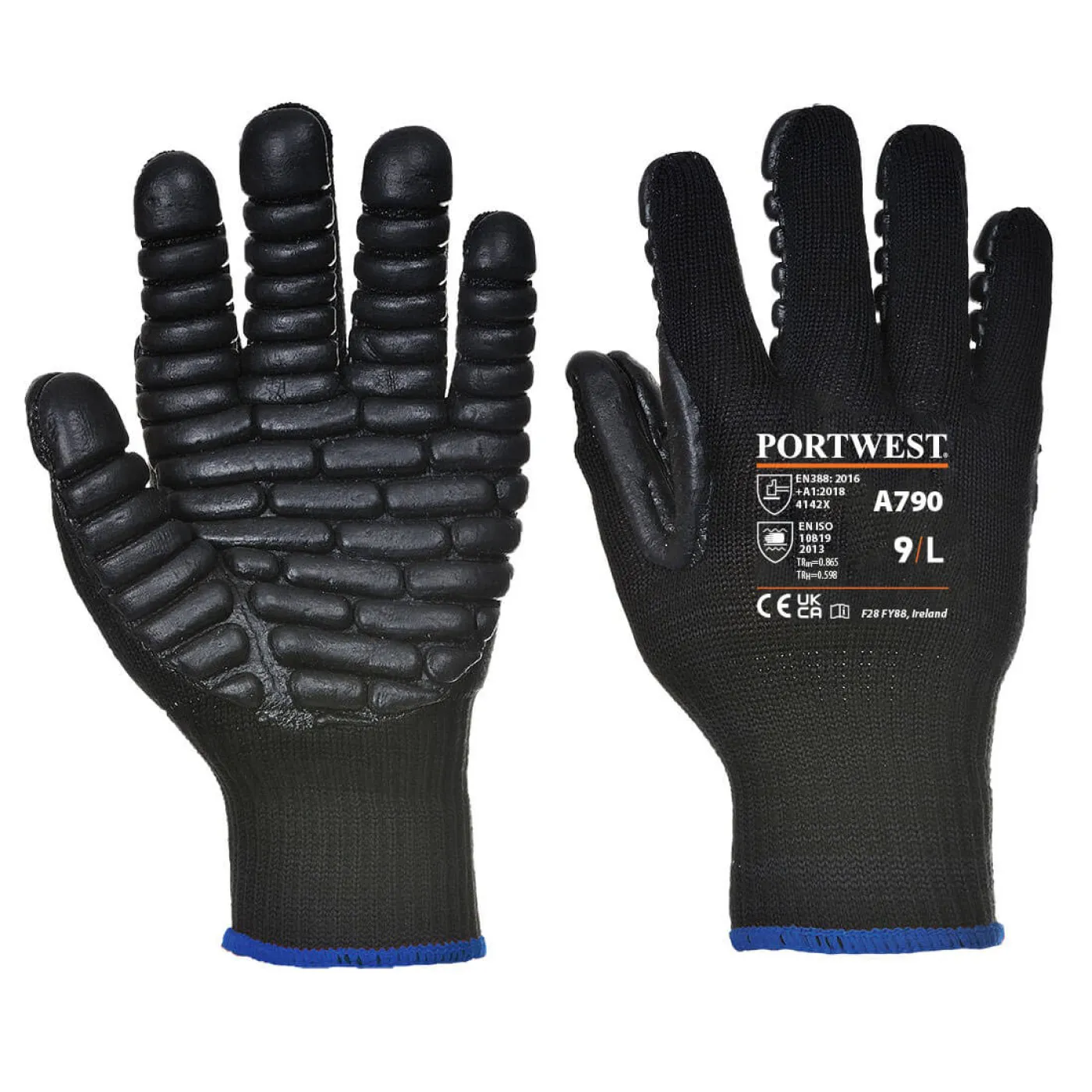 A790 - Manuși Anti Vibration / Portwest / Mănuși de protecție antivibrații