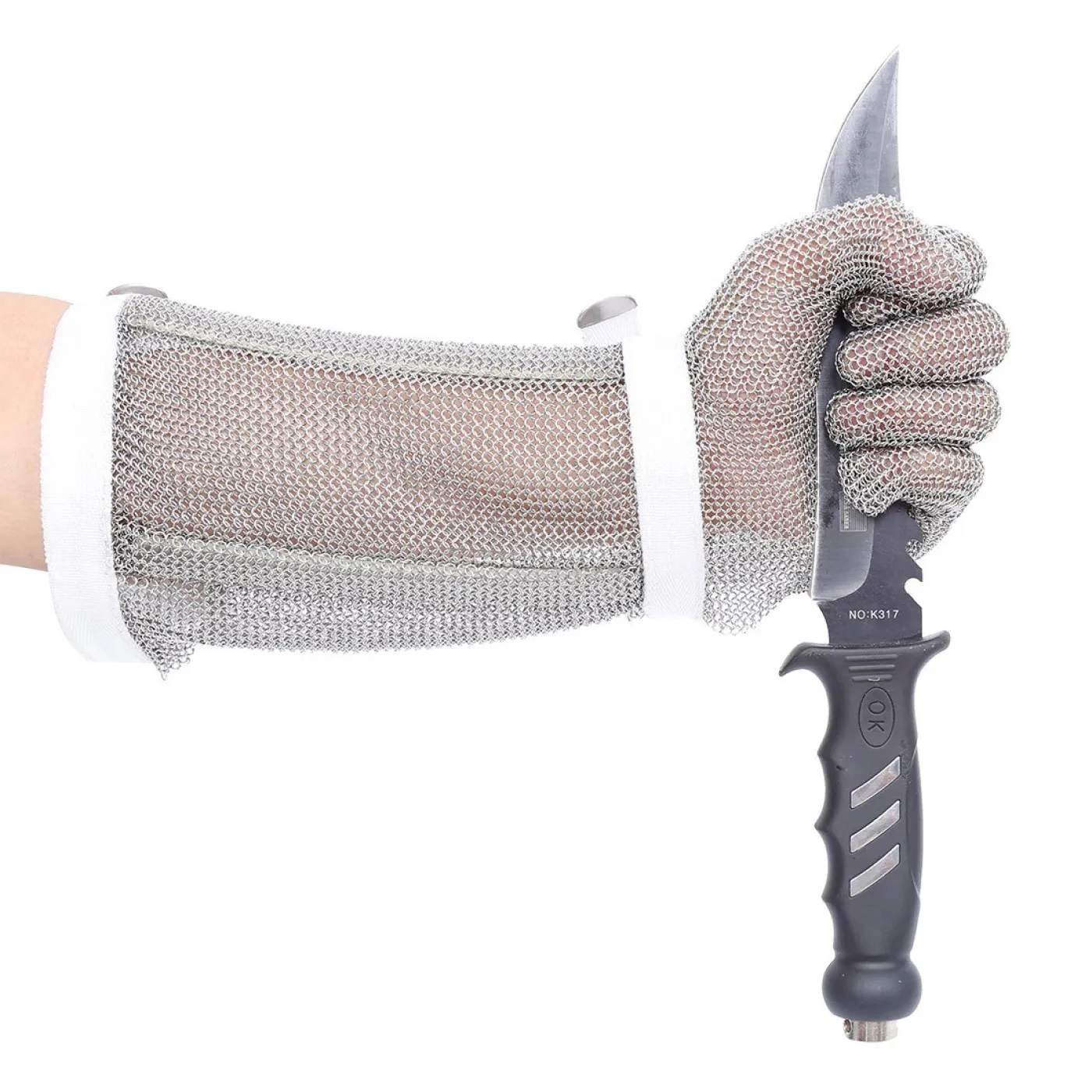 AC10 - Mănușă de zale cu mâneca 45cm / Portwest / Produse din zale