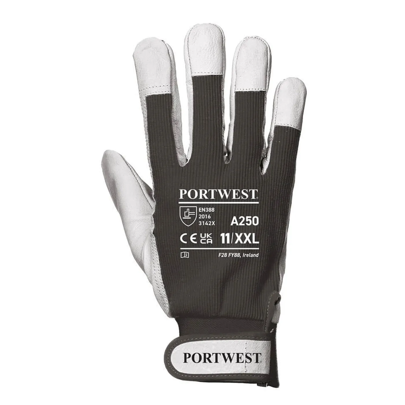 A250 - Mănuși Tergsus / Portwest / Mănuși de protecție din piele cu textil