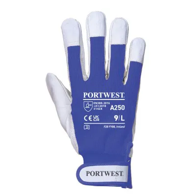 A250 - Mănuși Tergsus / Portwest / Mănuși de protecție din piele cu textil