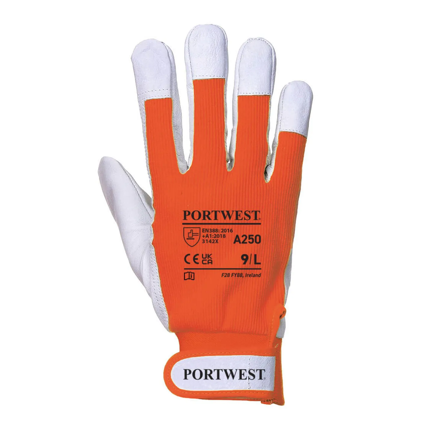A250 - Mănuși Tergsus / Portwest / Mănuși de protecție din piele cu textil