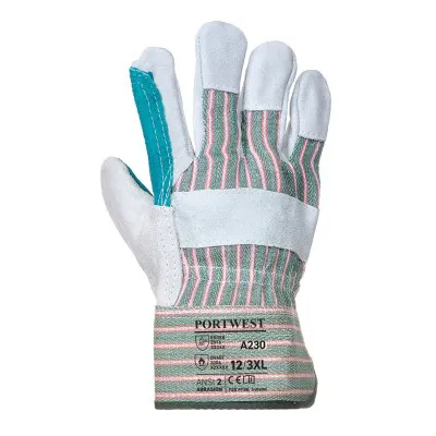 A230 - Mănuși Double Palm Rigger / Portwest / Mănuși de protecție din piele cu textil