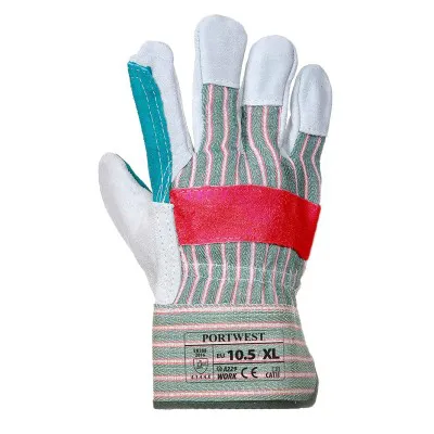 A229 - Mănuși Clasic Double Palm Rigger / Portwest / Mănuși de protecție din piele cu textil