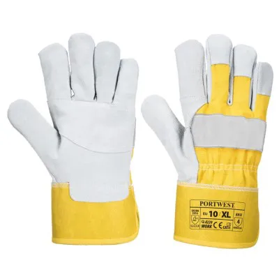 A220 - Mănuși Premium Chrome Rigger / Portwest / Mănuși de protecție din piele cu textil