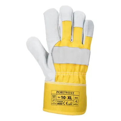 A220 - Mănuși Premium Chrome Rigger / Portwest / Mănuși de protecție din piele cu textil
