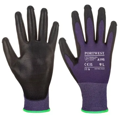 A195 - Mănuși PU- Touchscreen / Portwest / Mănuși de protecție din material textil impregnate
