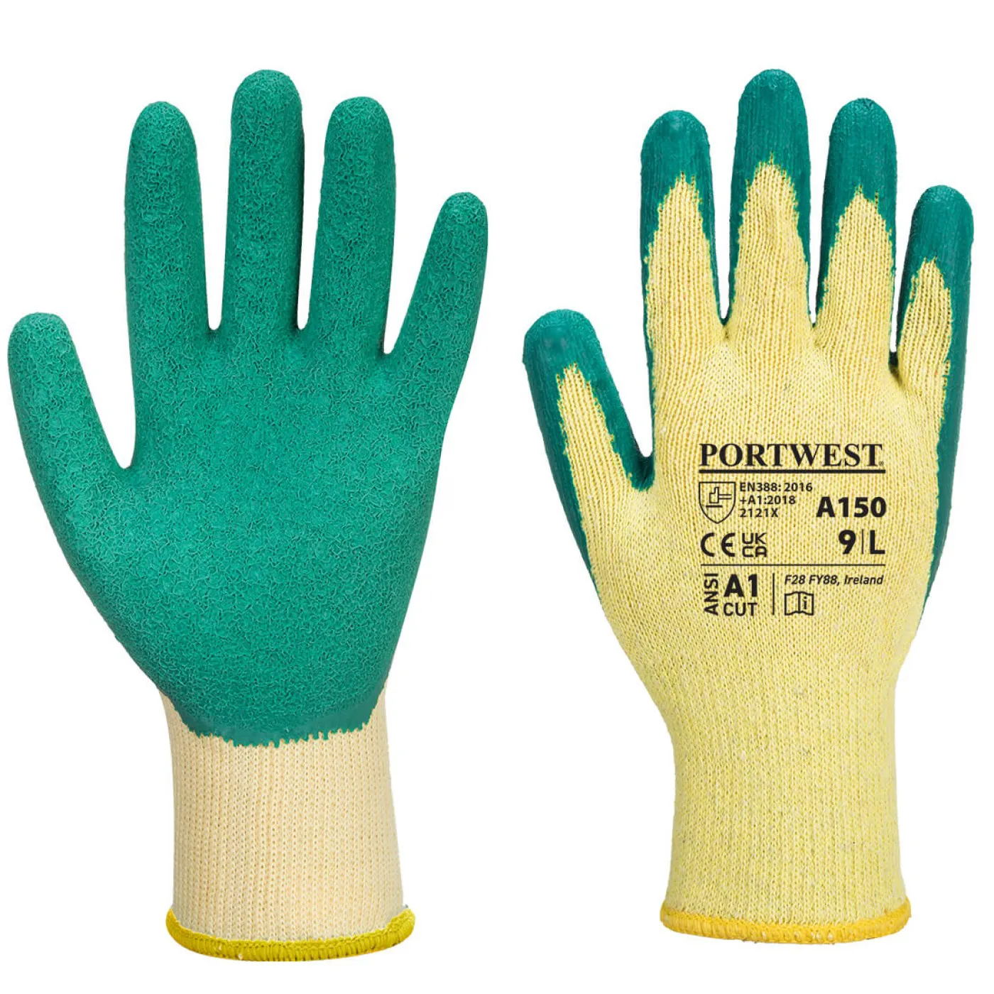 A150 - Mănuși Classic Grip / Portwest / Mănuși de protecție din material textil impregnate