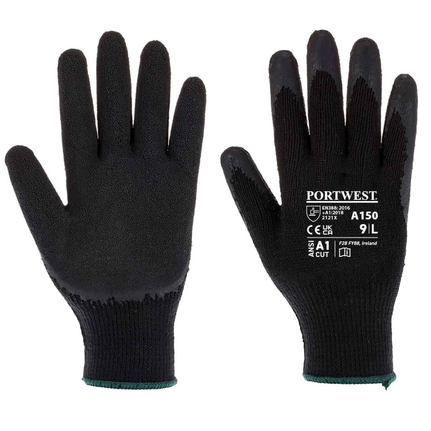 A150 - Mănuși Classic Grip / Portwest / Mănuși de protecție din material textil impregnate