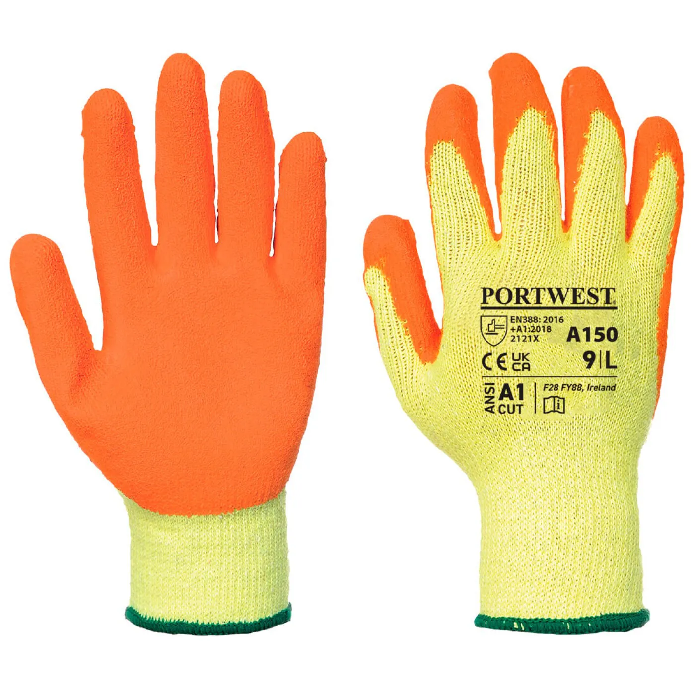 A150 - Mănuși Classic Grip / Portwest / Mănuși de protecție din material textil impregnate