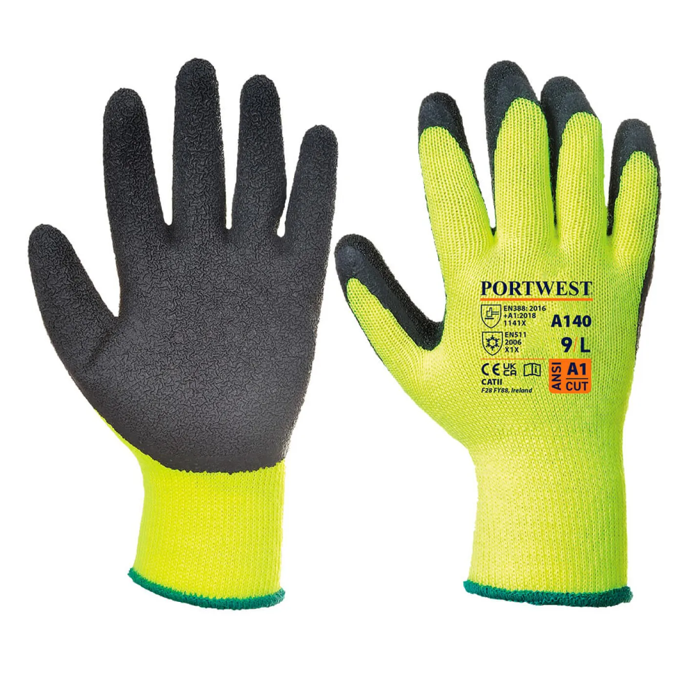 A140 - Mănuși Thermal Grip / Portwest / Mănuși de protecție din material textil impregnate