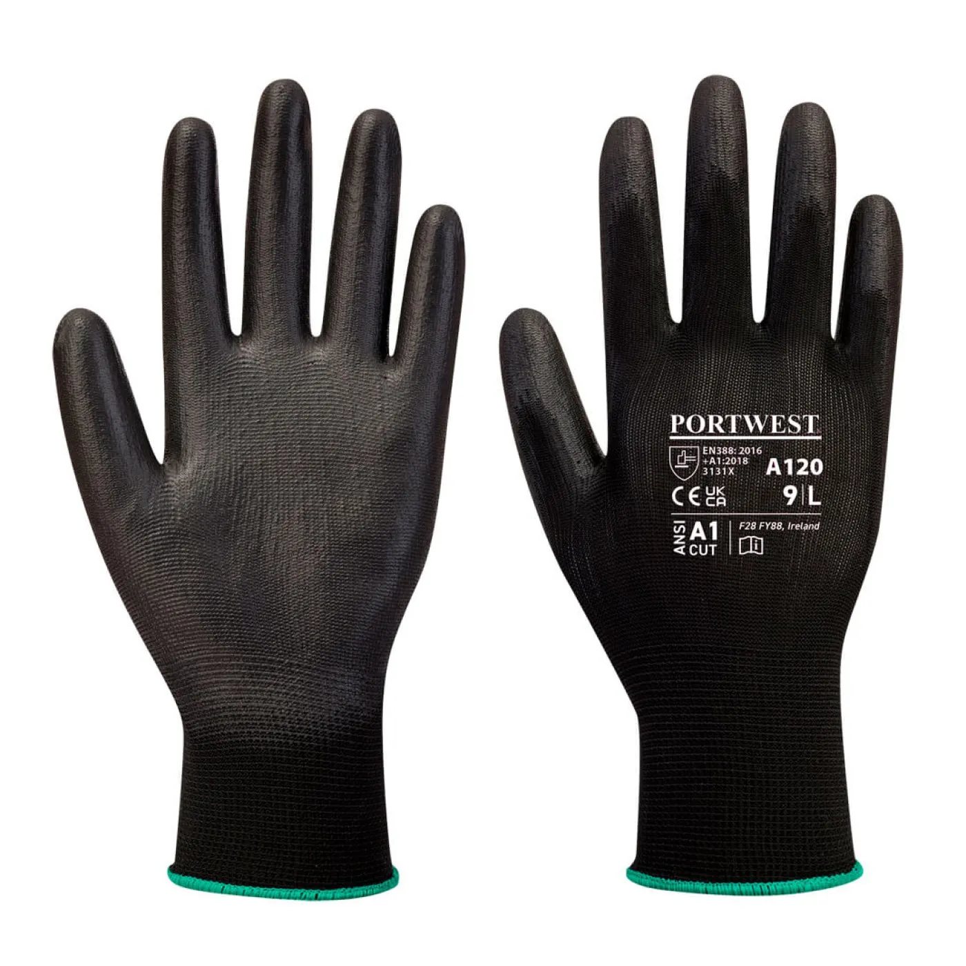 A120 - Mănuși PU Palm / Portwest / Mănuși de protecție din material textil impregnate