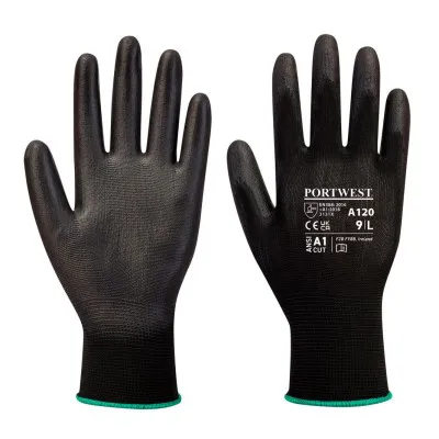 A120 - Mănuși PU Palm / Portwest / Mănuși de protecție din material textil impregnate
