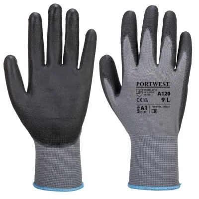 A120 - Mănuși PU Palm / Portwest / Mănuși de protecție din material textil impregnate