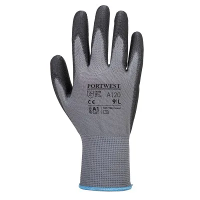 A120 - Mănuși PU Palm / Portwest / Mănuși de protecție din material textil impregnate