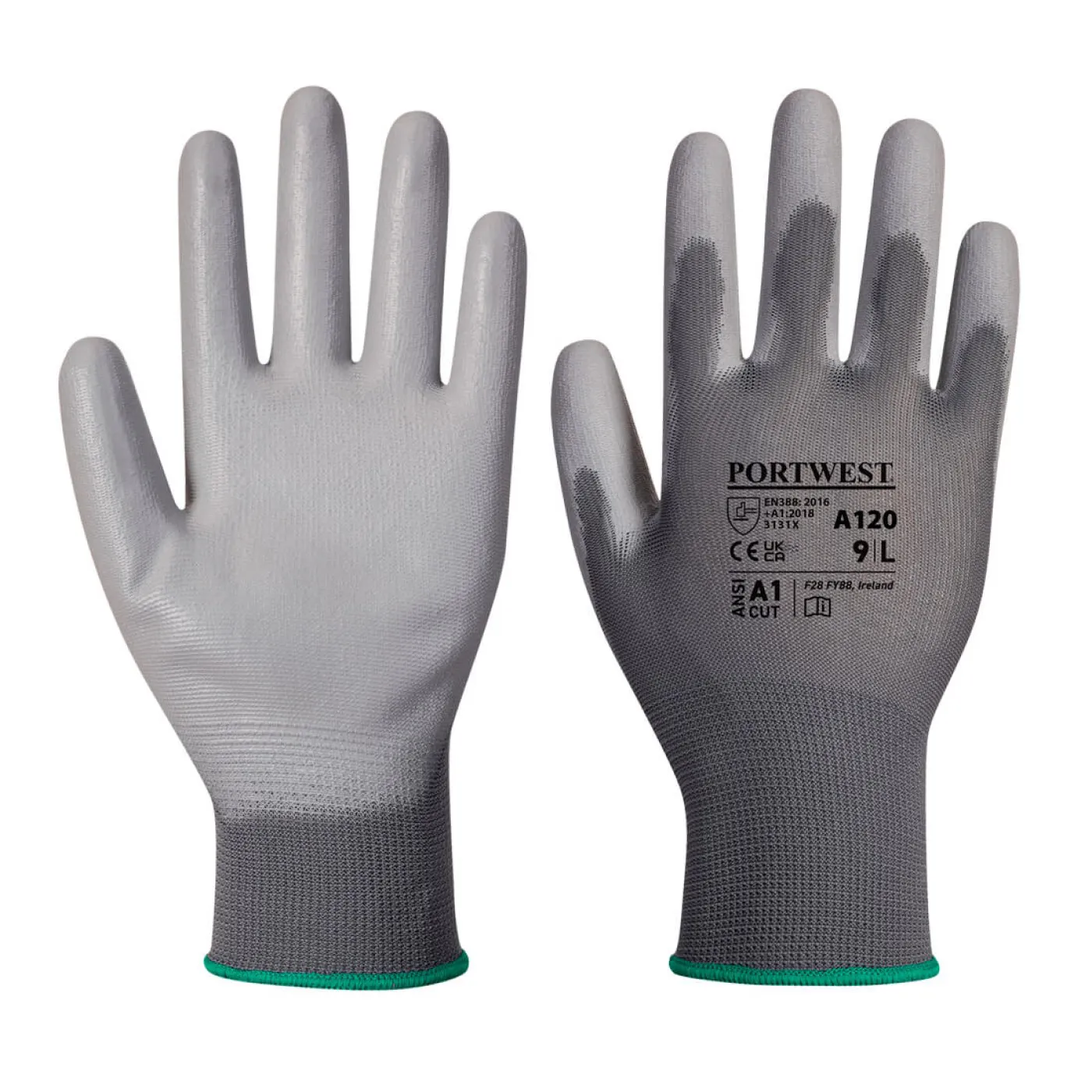 A120 - Mănuși PU Palm / Portwest / Mănuși de protecție din material textil impregnate