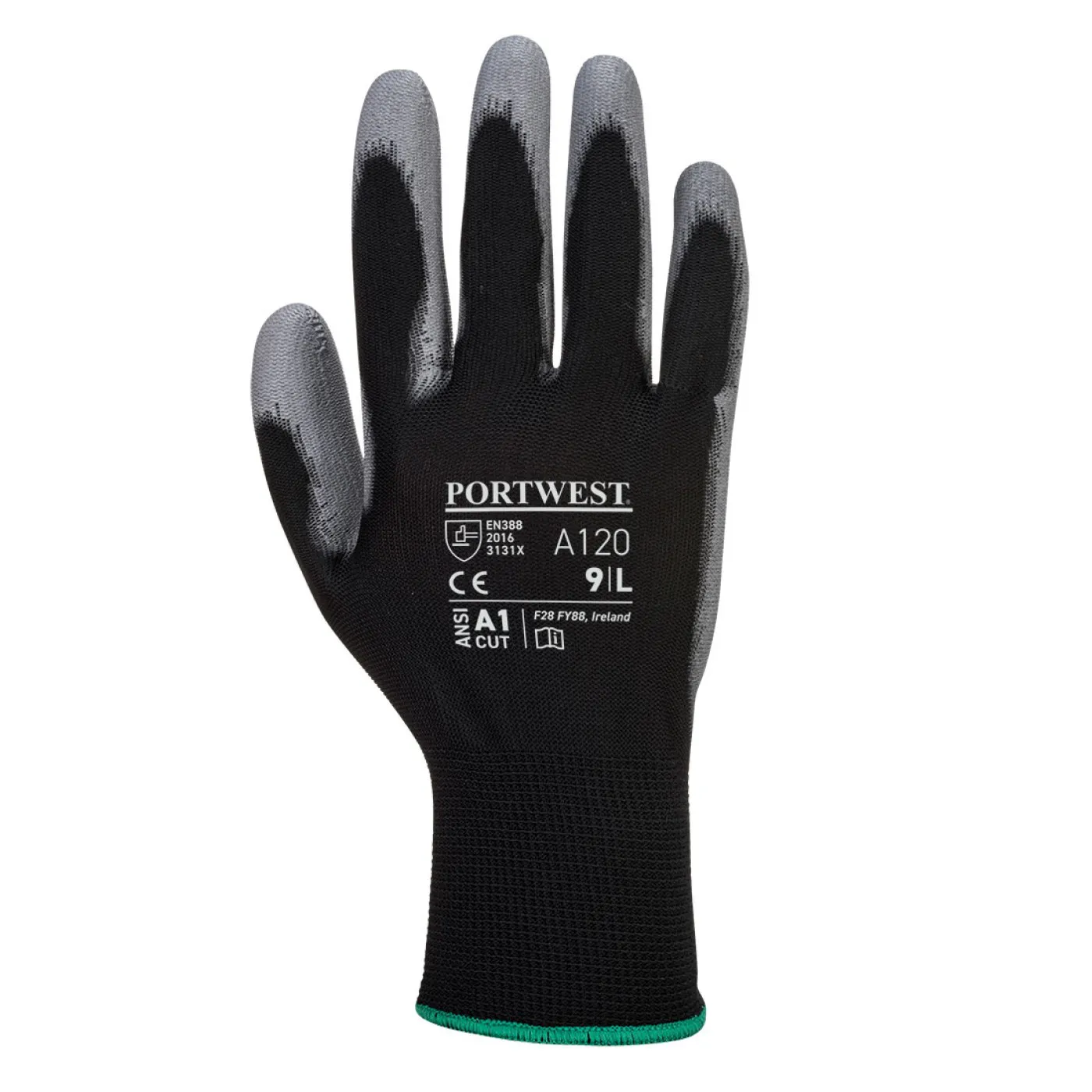 A120 - Mănuși PU Palm / Portwest / Mănuși de protecție din material textil impregnate