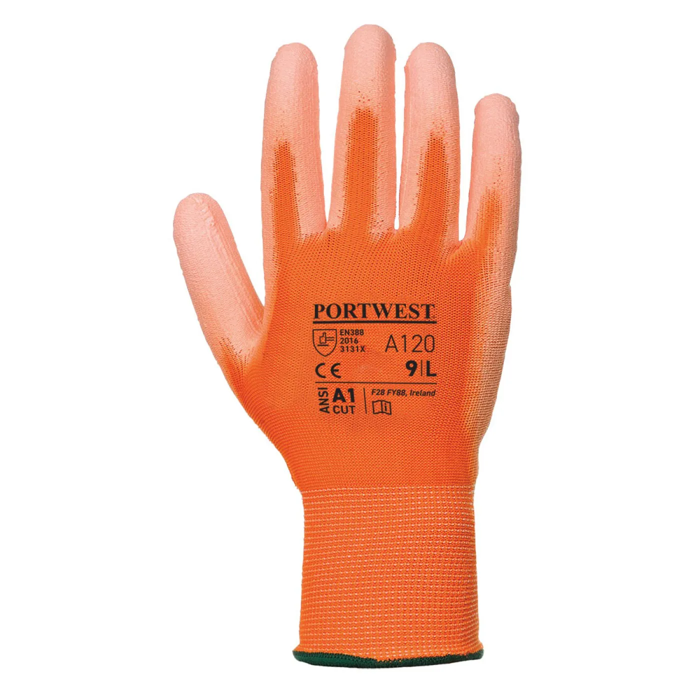 A120 - Mănuși PU Palm / Portwest / Mănuși de protecție din material textil impregnate