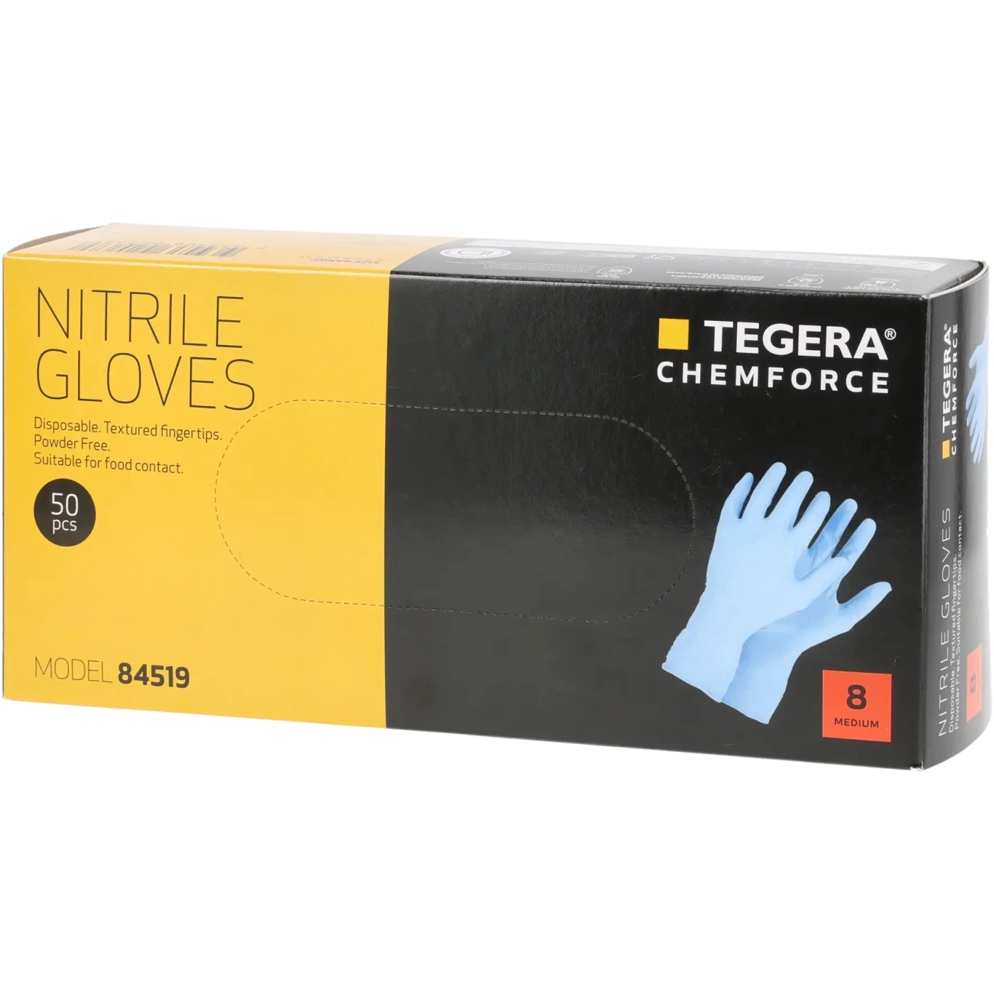 Mănuși de unică folosință rezistente la substanțe chimice TEGERA CHEMFORCE 84519 / Tegera / Mănuși de unică folosință