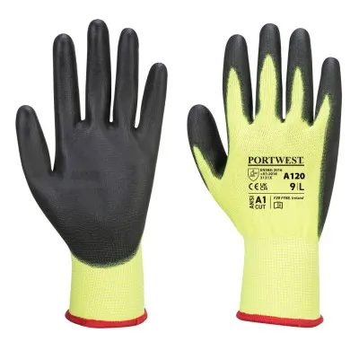 A120 - Mănuși PU Palm / Portwest / Mănuși de protecție din material textil impregnate