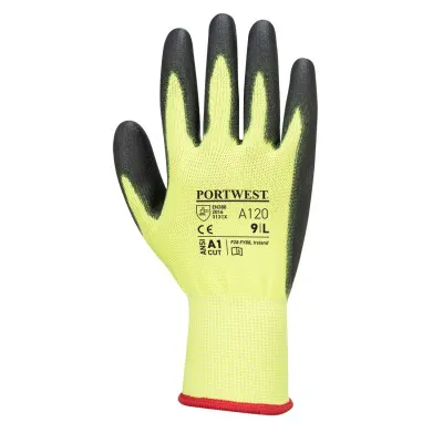 A120 - Mănuși PU Palm / Portwest / Mănuși de protecție din material textil impregnate