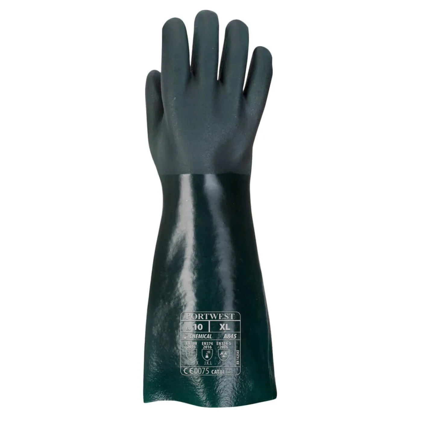A845 - Mănuși Double Dippeddin PVC 45 cm / Portwest / Mănuși de protecție chimică
