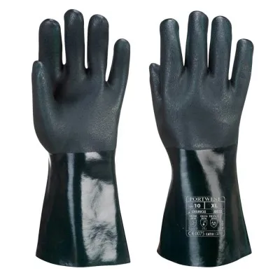 A835 - Mănuși Double Dipped din PVC 35 cm / Portwest / Mănuși de protecție chimică