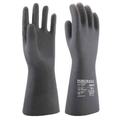 A820 - Mănuși de protecție chimică de Neopren / Portwest / Mănuși de protecție chimică