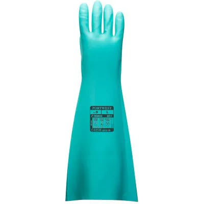 A813 - Mănuși Nitril extra lungi 48 cm / Portwest / Mănuși de protecție chimică